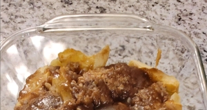 Microwave Apple Crisp