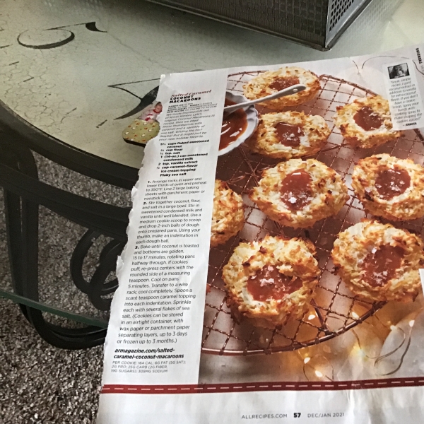 Salted Caramel Coconut Macaroons