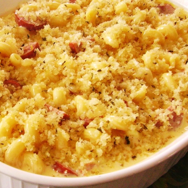 Classic Smoked Sausage Mac and Cheese