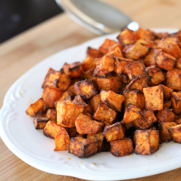 Sweet and Spicy Air Fried Sweet Potatoes