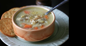 Cauliflower Clam Chowder (Low Calorie)