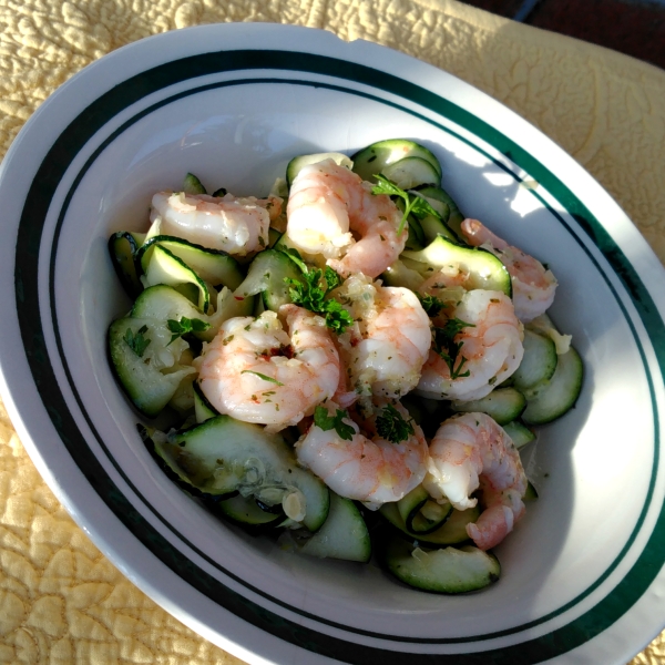 Healthy Shrimp Scampi with Zoodles