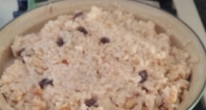 Rice and Raisin Breakfast Pudding