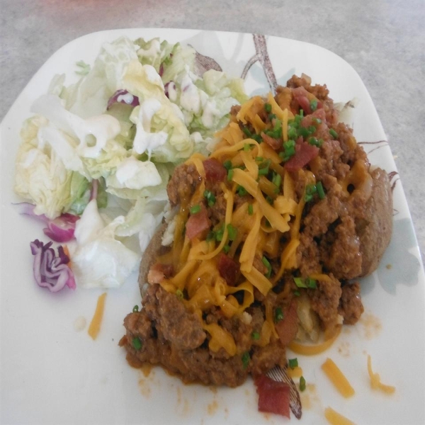 Bacon Cheeseburger-Stuffed Baked Potatoes