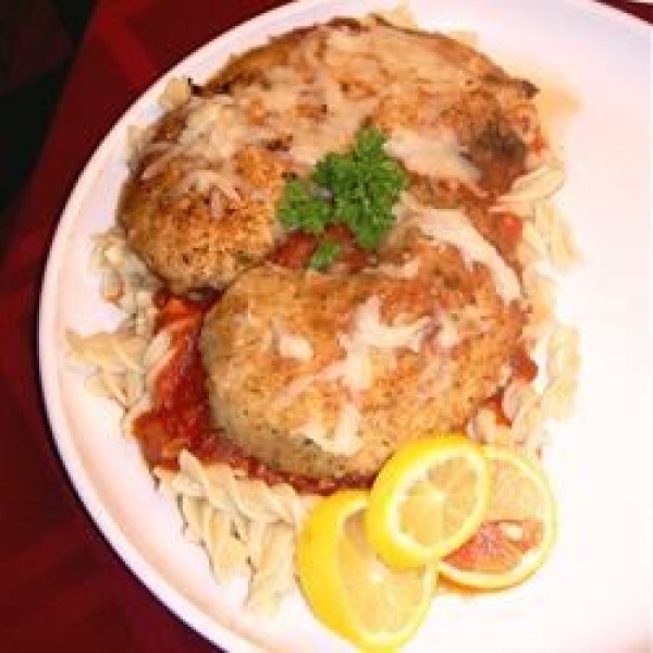 Calamari Steaks Parmigiano