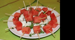 Watermelon-Feta Skewers