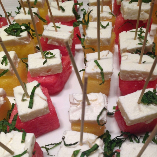 Watermelon-Feta Skewers