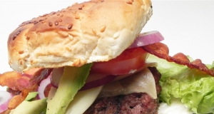 Jumbo Bacon Avocado Horseradish Cheeseburgers