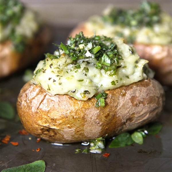 Chimichurri Twice-Baked Potatoes