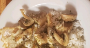 Mushroom, Cheese, and Haddock Bake