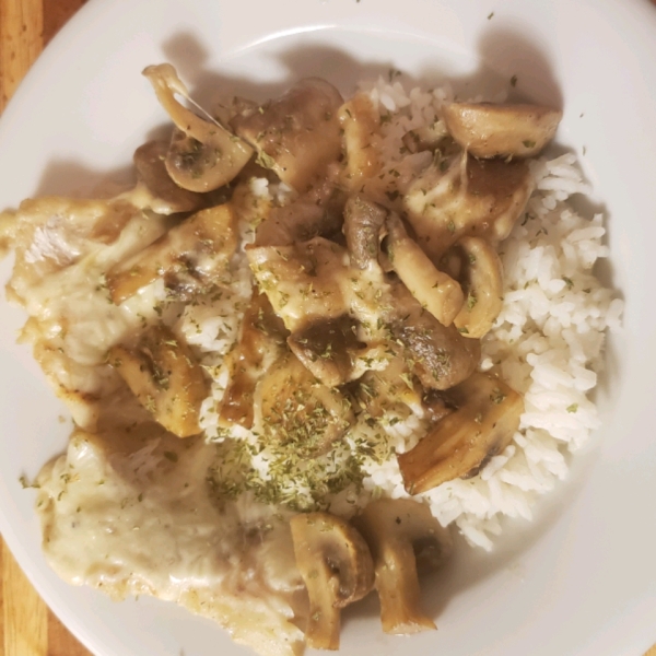 Mushroom, Cheese, and Haddock Bake