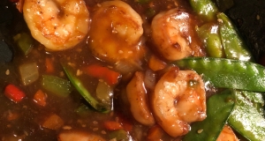 Sesame Shrimp and Snow Peas Stir-Fry