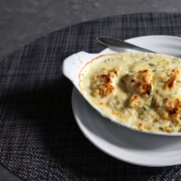 Creamy Cod and Potato Gratin