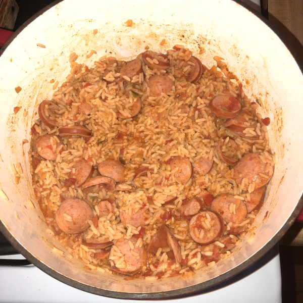 Spruced-up Zatarain's® Jambalaya