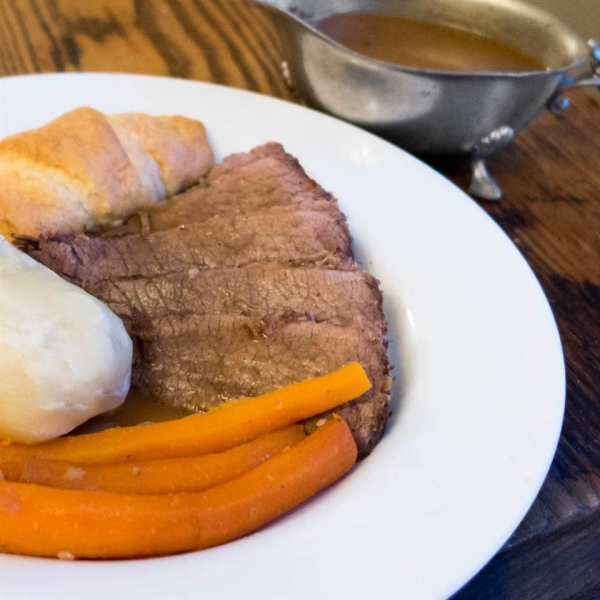 Braised Brisket with Garlic