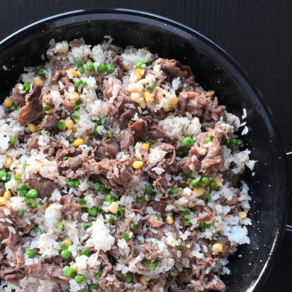 Pepper Beef Rice Skillet
