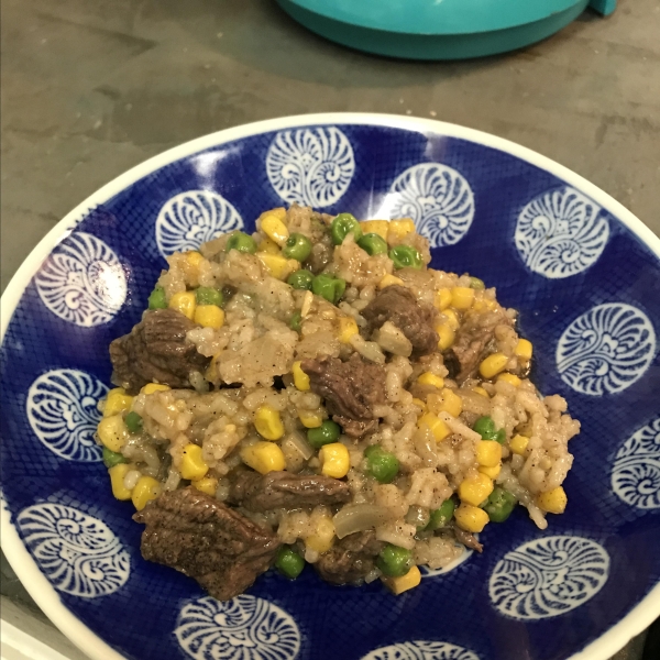Pepper Beef Rice Skillet