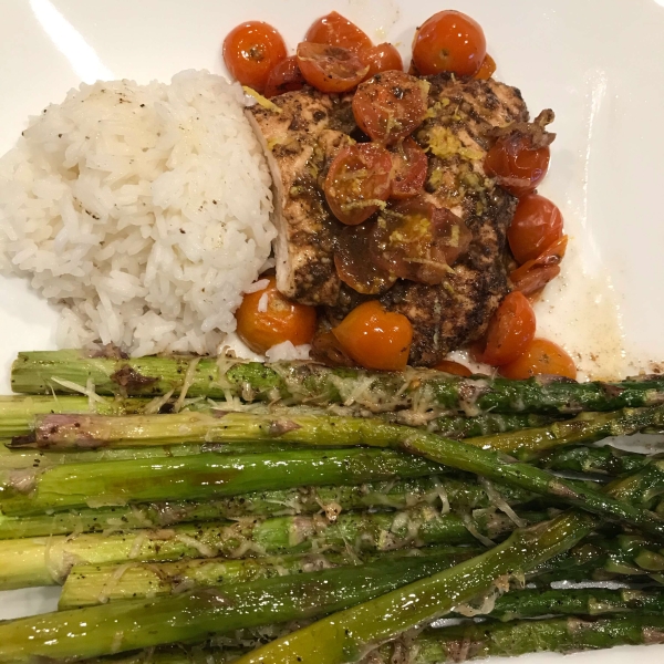 Roasted Balsamic Chicken with Baby Tomatoes