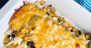Pumpkin and Chicken Enchiladas