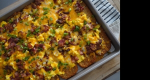 Easy Hash Brown Breakfast Pizza