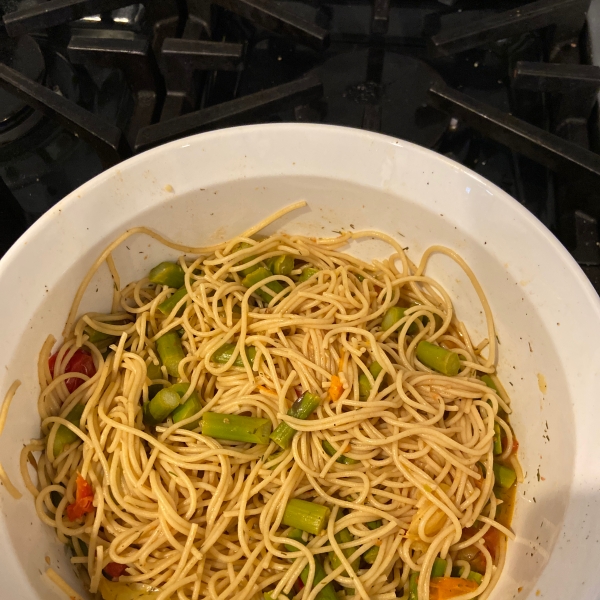 Asparagus Angel Hair Pasta