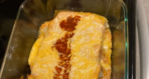 Creamy Cheddar Beef Enchiladas