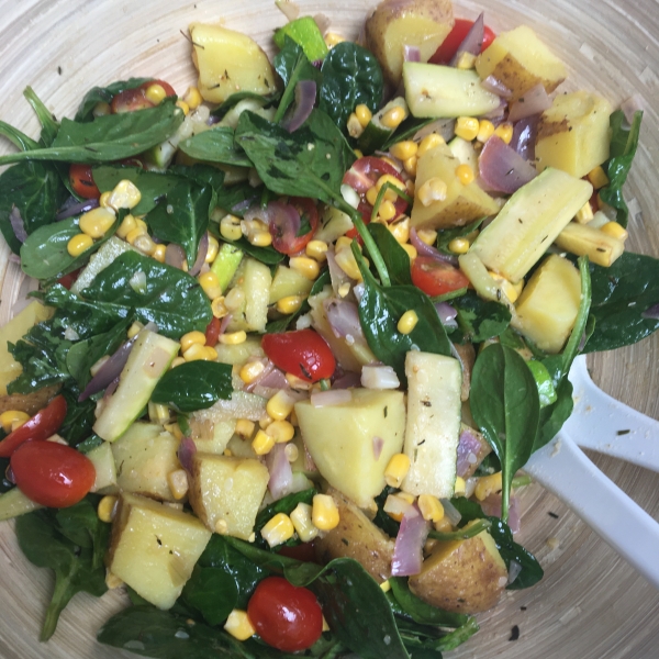 Rainbow Roasted Potato Salad