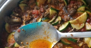 Zucchini and Ground Beef Skillet