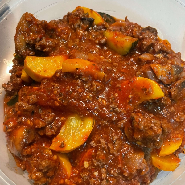 Zucchini and Ground Beef Skillet