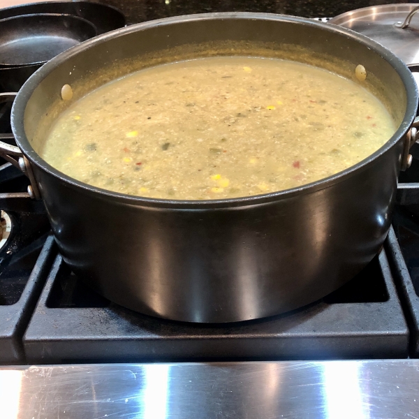 Cheesy Chicken Poblano Chowder
