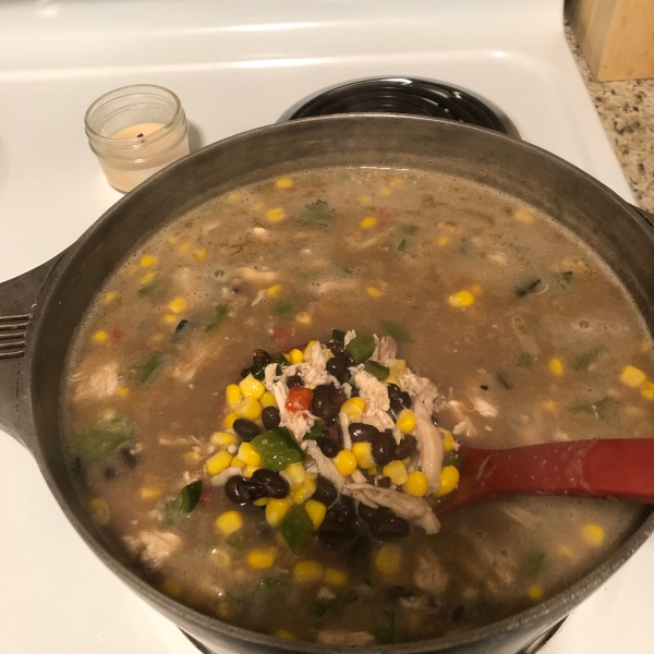 Cheesy Chicken Poblano Chowder