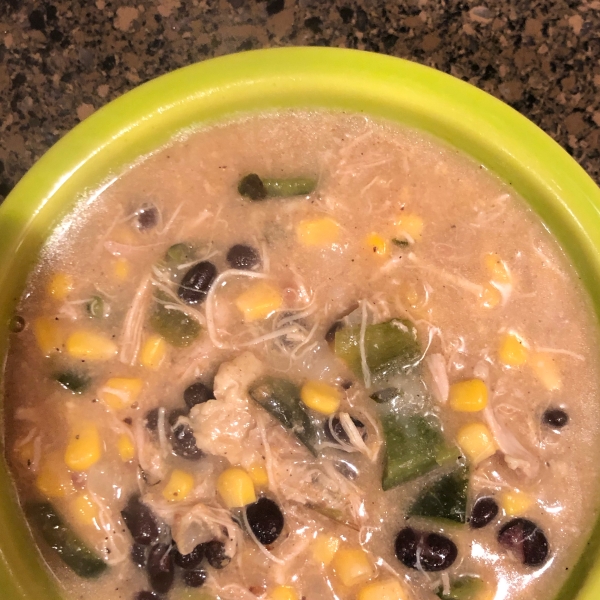Cheesy Chicken Poblano Chowder