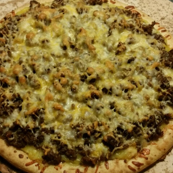 Quick Beef Pizza