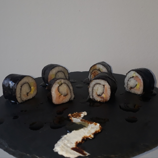 Smoked Salmon Sushi Roll