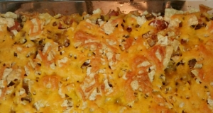Spicy Beef Nacho Bake
