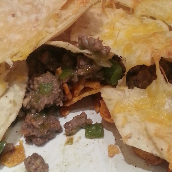 Spicy Beef Nacho Bake