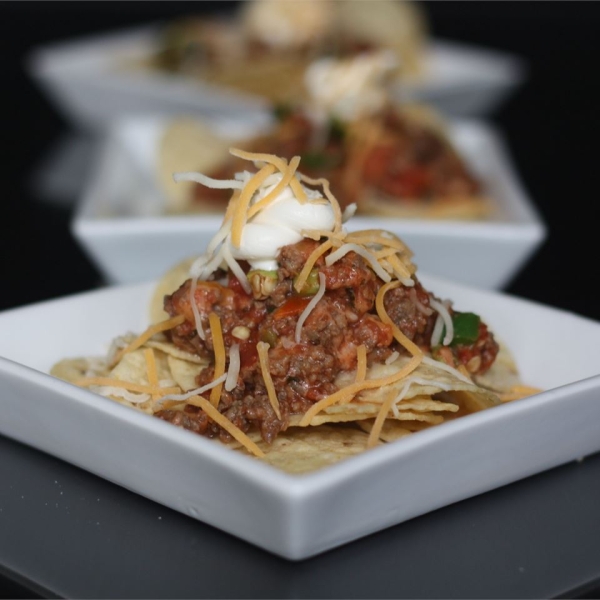 Spicy Beef Nacho Bake