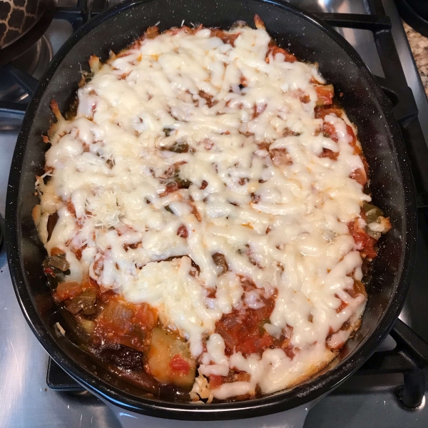 Cheesy Eggplant Parmesan Casserole
