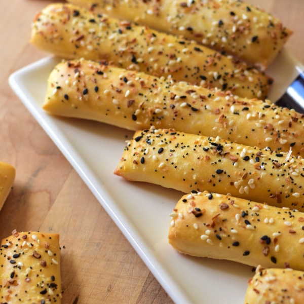 Everything Breadsticks with Two-Ingredient Dough