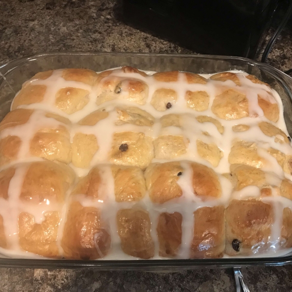 Pull-Apart Hot Cross Buns