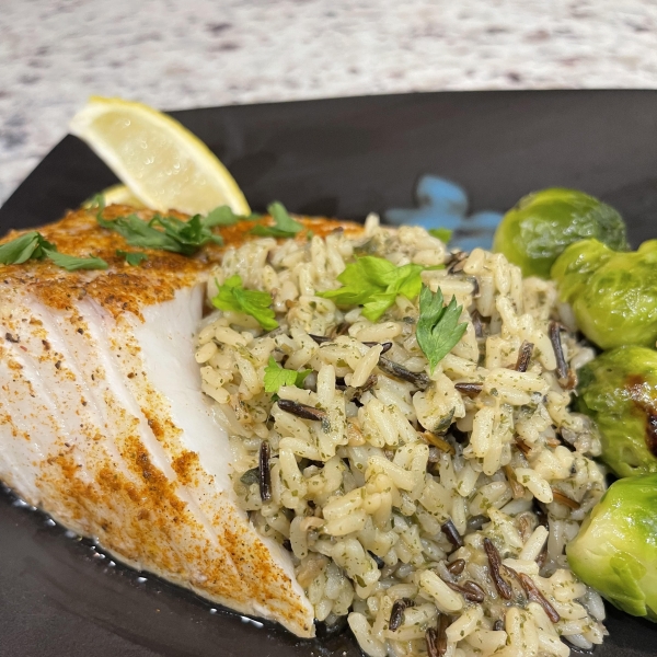 Blackened Grilled Sea Bass