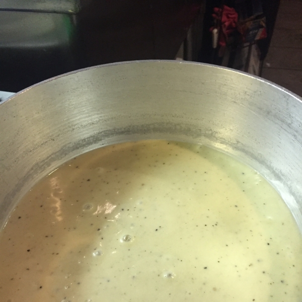 Garlic Soup with Crispy Prosciutto