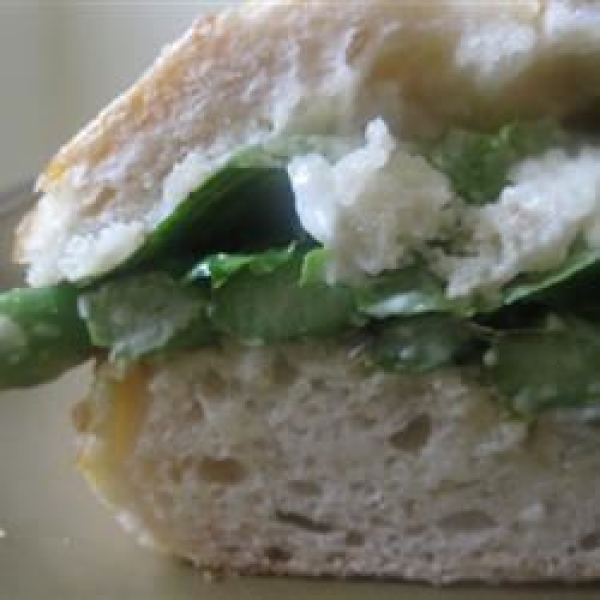 Springtime Asparagus and Parmesan Sandwich