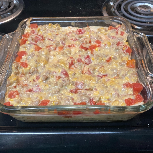 Beef Enchilada Bake