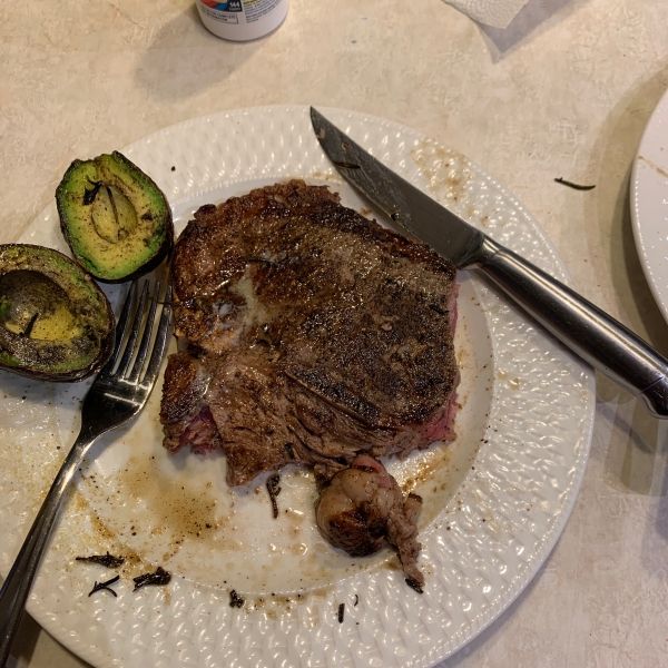 Salt and Pepper Ribeye Steak