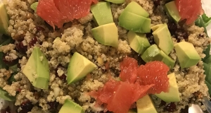 Quinoa Salad with Grapefruit, Avocado, and Arugula