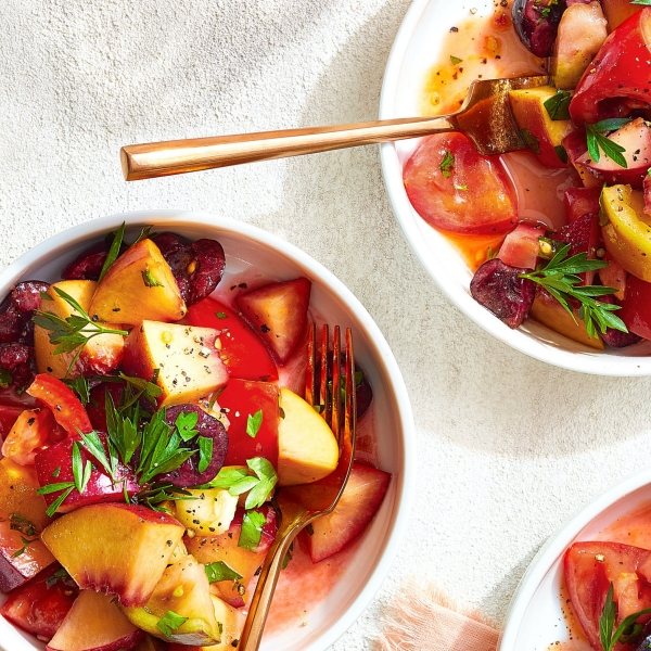 Stone Fruit and Tomato Salad