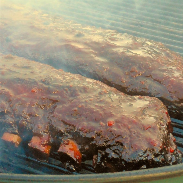 Spicy Smoked Back Ribs with Maple Glaze