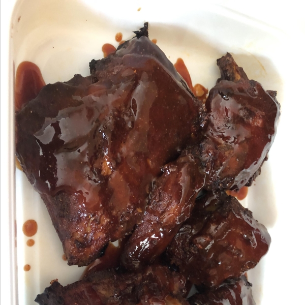 Spicy Smoked Back Ribs with Maple Glaze