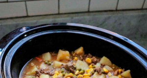 Slow Cooker Ground Beef Stew